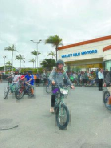 Jim Falk continues  Christmas bike giveaway